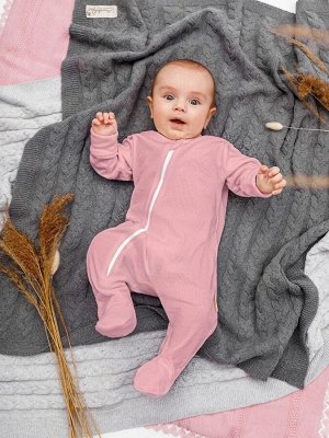 Комбинезон (слип) на молнии детский AMAROBABY Fashion, розовый, размер 74