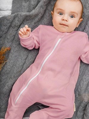 Комбинезон (слип) на молнии детский AMAROBABY Fashion, розовый, размер 74