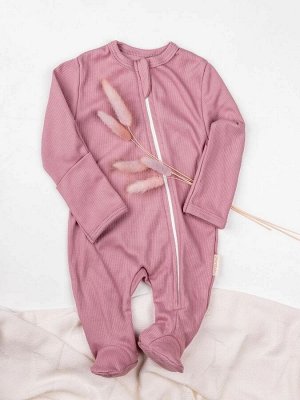 Комбинезон (слип) на молнии детский AMAROBABY Fashion, розовый, размер 74