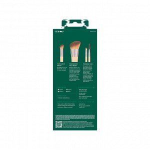 Набор кистей для макияжа EcoTools New Natural Conceal, Enhance + Sculpt Trio