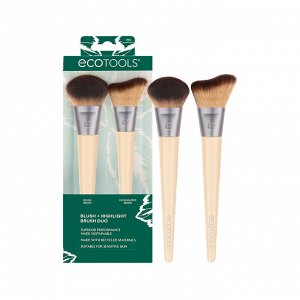 Набор кистей для макияжа EcoTools New Natural Blush + Highlight Duo
