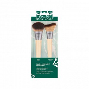 Набор кистей для макияжа EcoTools New Natural Blush + Highlight Duo