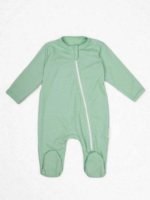 Комбинезон (слип) на молнии детский AMAROBABY Fashion, зеленый