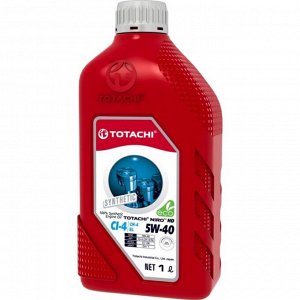 Масло моторное Totachi Niro HD 5w40, синтетическое, API CI-4/SL, ACEA E7, универсальное, 1л, арт. 17801