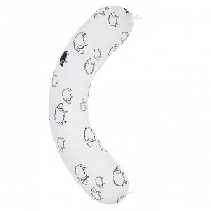 Подушка для беременных AmaroBaby 170х25 (Овечки), белый