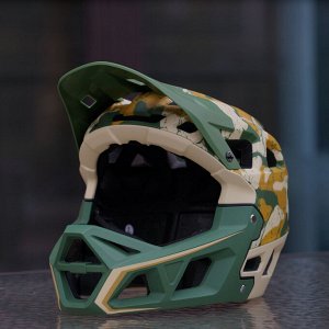 Велосипедный шлем SCOHIRO-WORK DH-1 PRO (L, Коричневый)