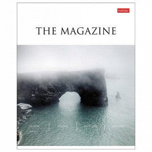 Тетрадь А5, 96 л., HATBER, скоба, клетка, выборочный лак, "The magazine" (5 видов), 96Т5вмВ1