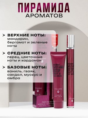 Парфюмерный набор мужской Saturday party Non-stop: Туалетная вода, 35мл +Гель для душа, 35мл