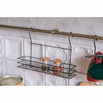 Полка на рейлинг 35х11х25.5 см. медь