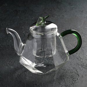 Чайник заварочный со стеклянным ситом "Грин" 600 мл