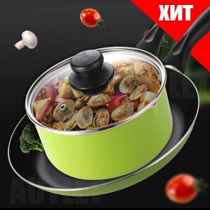Набор Amercook сковорода 24 см+ковш с крышкой 16 см | "Amercook" и ...