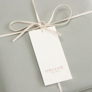 Простыня 300ТС SL Home Percale 160*235 см, олива, 100% хлопок