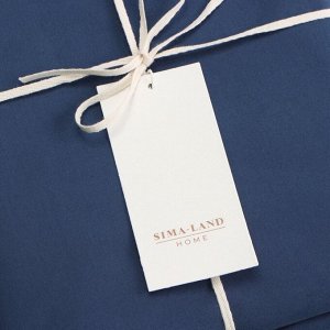 Простыня 300ТС SL Home Percale 160*235 см, синий, 100% хлопок