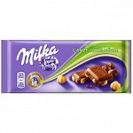Шоколад Milka Whole Hazelnuts 100гр (плитка) Германия