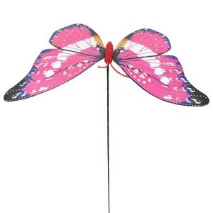 Садовая фигура на спице "Бабочка" 12*15см