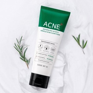 Пенка для умывания с кислотами Some By Mi AHA,BHA,PHA TEATREE 30DAYS MIRACLE Acne Clear Foam 100 мл, ,