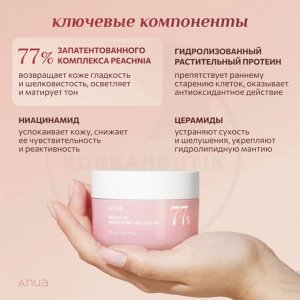 Обогащенный крем для гладкой кожи Anua Peach 77 Niacin Enriched Cream 50мл 1/40