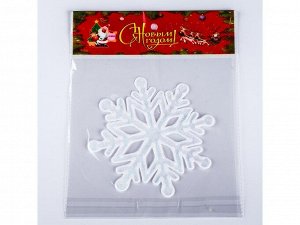 Наклейка интерьерная снежинка, 11*11 см