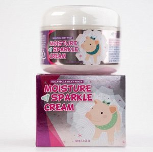 Увлажняющий крем для лица с эффектом сияния Elizavecca Milky Piggy moisture sparkle cream 100мл 1/100