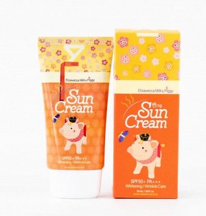 Солнцезащитный крем с коллагеном SPF50+/PA+++ Elizavecca Milky Piggy sun cream 50г 1/100