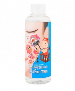 Тоник-пилинг на основе фруктовых кислот Elizavecca Milky Piggy hell-pore clean up aha fruit toner 200мл 1/50