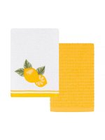 ARYAhome / Набор Кухонных Полотенец Arya 40x60 2 Пр. Cool Lime Белый, желтый