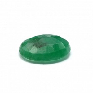 Кабошон изумруд овал 6*8мм в ювелирной огранке, 0,9ct