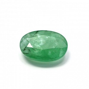 Кабошон изумруд овал 6*8мм в ювелирной огранке, 1,05ct