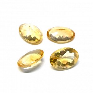 Кабошон цитрин овал 10*14мм в ювелирной огранке, 4,5ct