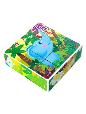 Кубики пластмассовые "Зверята" 9 шт Baby Toys