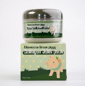 Маска для лица с коллагеном Elizavecca Green Piggy collagen jella pack 100мл 1/100
