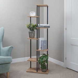 Подставка для цветов черная "Шафран 17Л" 49*30*155см