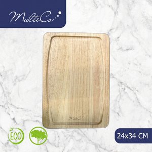 Доска разделочная, гевея, MULTICO, 24 х 34 см