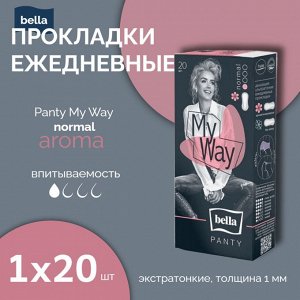 Прокладки женские ежедневные Bella Panty My Way aroma, 20 шт./уп.