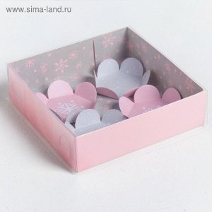 Коробка для кондитерских изделий «Я приношу счастье», 12 ? 12 ? 3 см