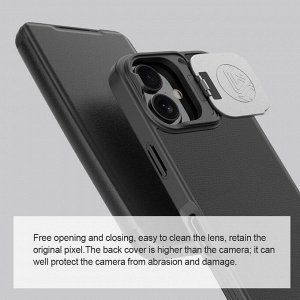 Чехол книжка Nillkin Qin Pro Leather Case для Iphone 16