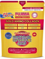 FUJIMA GOLD AMINO COLLAGEN 5500мг, коллагеновый порошок 105гр, курс на 15 дней