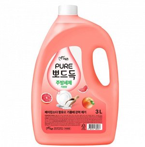 Средство для мытья посуды Pigeon Pure Grapefruit с ароматом грейпфрута 3000 мл, бутылка 1/4