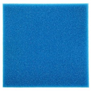 Губка прямоугольная, крупнопористая, лист 50x50x10 см, синий
