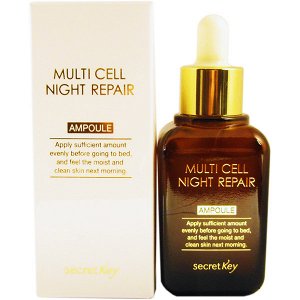 Secret Key Восстанавливающая ночная сыворотка с фитостволовыми клетками Multi Cell Night Repair Ampoule