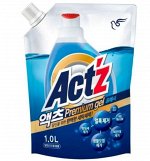 Концентрированный гель для стирки ACT&#039;Z Premium Gel Fresh удаление стойких пятен с ароматом мяты 1000 мл, мягкая упаковка 1/8