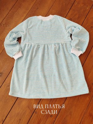 Платье Велюр с длинным рукавом 33054