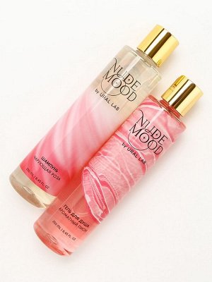 Подарочный набор NUDE MOOD, гель для душа и шампунь для волос, 2x250 мл, аромат розы и пиона, URAL LAB