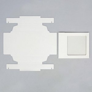 Упаковка для конфет 9 шт., 13.5x13.5x4 см, белый