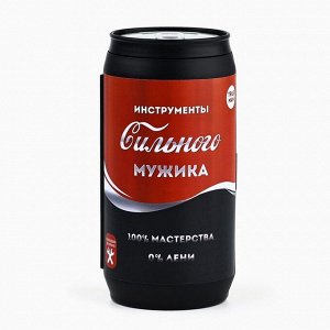 Подарочный набор инструментов в банке «Инструменты сильного мужика», 13 предметов