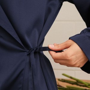 Халат с запахом MINAKU: Home collection цвет темно-синий,р-р