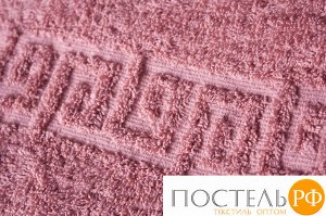 Традиции текстиля Полотенце махровое гладкокрашеное 40х67, 100 % хлопок, пл. 400 гр./кв.м. &quot;Розовый (Pink ledy)&quot;