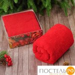 Махровое полотенце «Ёлочные игрушки» 50-90 см, 100% хлопок, 340 г/м?