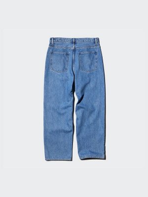 UNIQLO - широкие джинсы с прямым силуэтом - 60 LIGHTBLUE