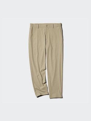 UNIQLO - ультраэластичные мужские брюки увеличенной длины - 32 BEIGE
